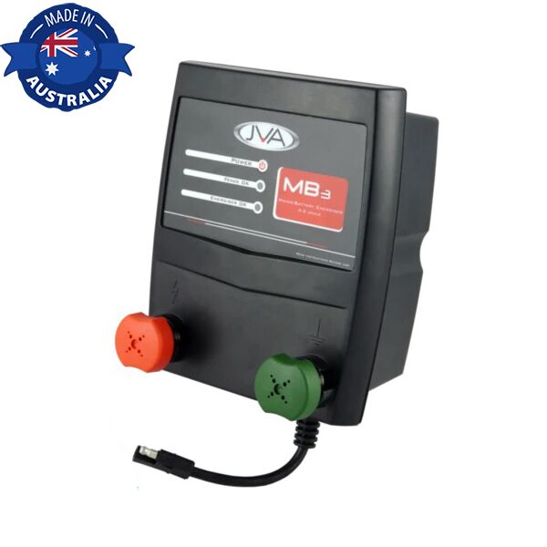 JVA MB3 Mains / Battery Electric Fence Energizer 3J 30km